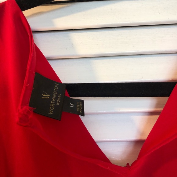 Worthington Red Blouse - Picture 5 of 6